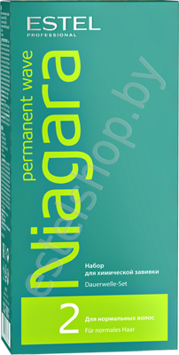 Набор для завивки волос химической био-завивки №2 для нормальных волос NIAGARA ESTEL 2*100 мл
