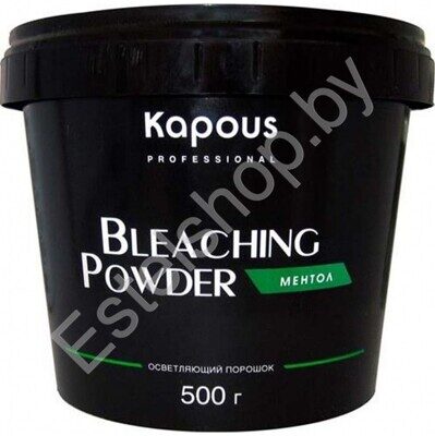 Пудра для волос осветляющая ментол Studio KAPOUS Bleaching Powder Mentol 500 г